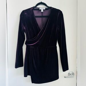 Joseph Ribkoff Velvet faux wrap top